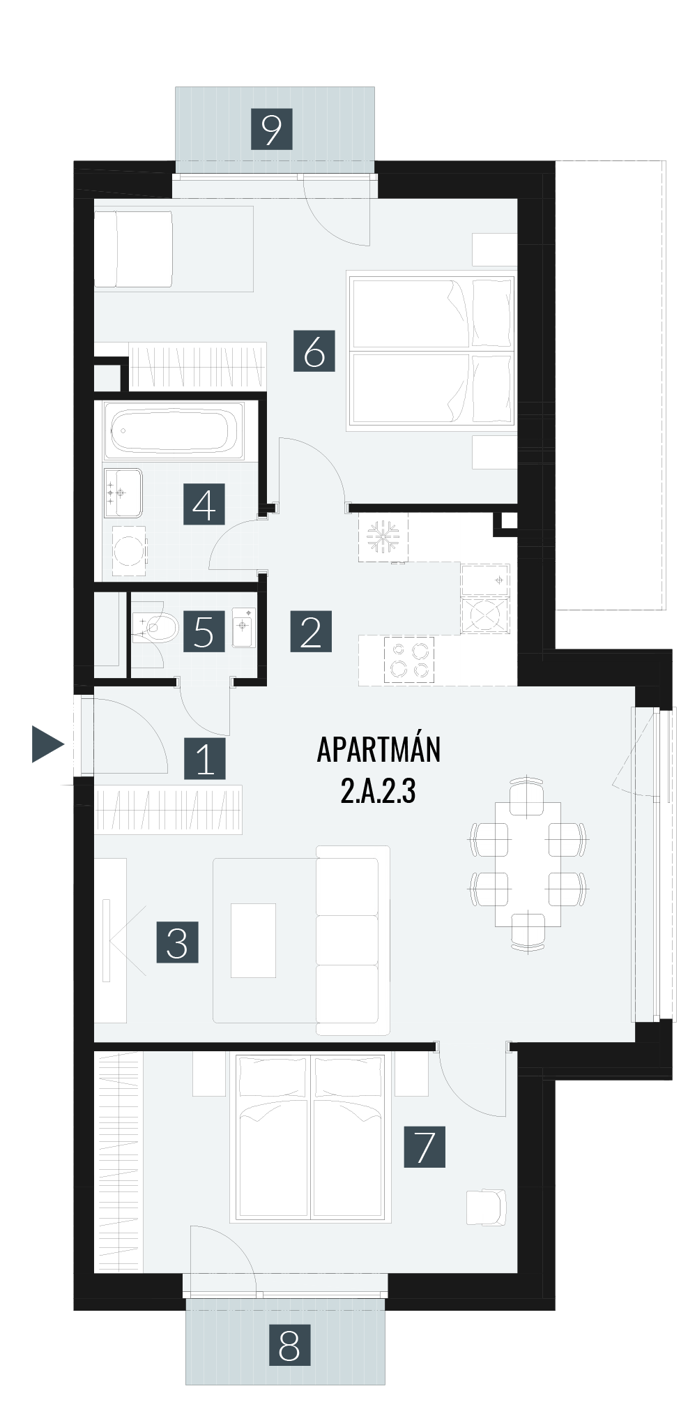 2.A.2.3 3izbový+kk 